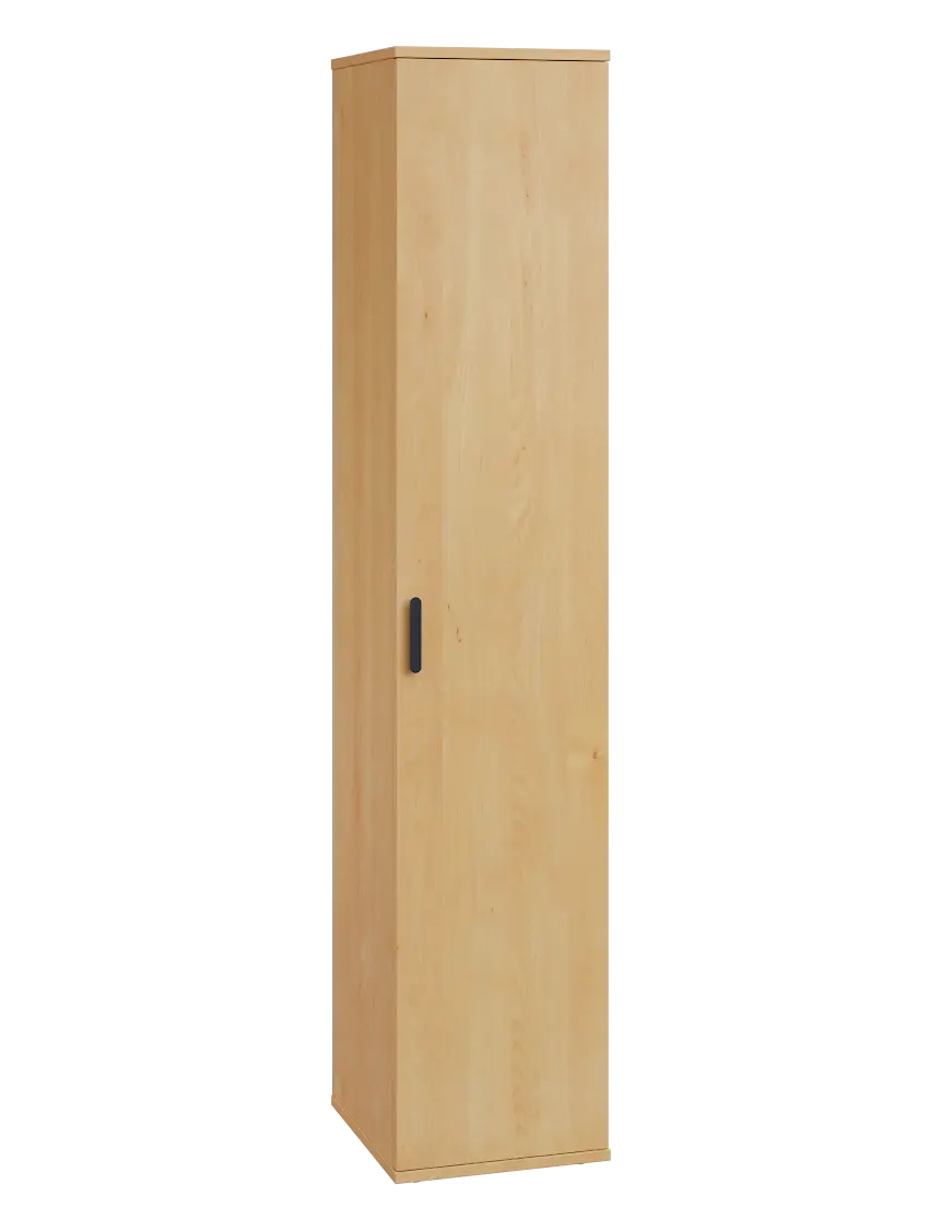 LN 5 - 3D kancelářská skříň, 1-dveřová, pravá, 1822x360x400, javor horský